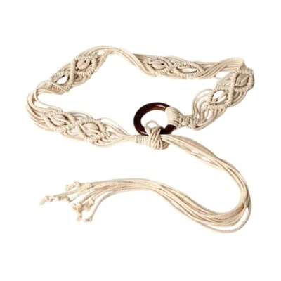 Corda de cintura feminina nó corda de cintura trançada cinto acessório para camisa social - Imagem 1 de 4