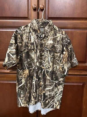 Drake Waterfowl EST Wingshooter's Shirt S/S Advantage Max 4 HD Mens Small - Image 1 of 4