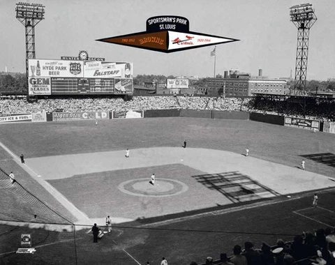 St. Louis Cardinals Sportsman's Park Classic Premium 20x24 Stadium POSTER Print Cover