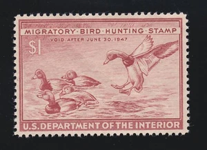 US RW13 $1 Duck Hunting Mint XF OG NH SCV $50 - Picture 1 of 2