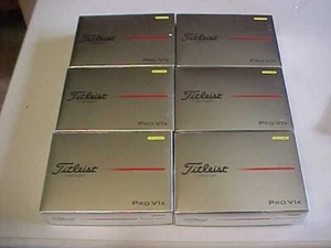 NEW 2025 6 DOZEN 72 GOLF BALLS TITLEIST YELLOW PRO V1x GOLF BALLS NO EXTRA LOGOS - Picture 1 of 6