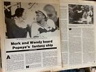 Popeye, Robin Williams, Shelley Duvall, Two Page Vintage Clipping