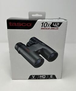 Tasco Binoculars Essentials 10x42 mm Roof Prism MC Black Camping Hiking Outdoor