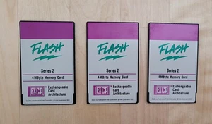 3 Vintage Rare Intel 4Mbyte Series 2 Memory Card ExCA - Afbeelding 1 van 2