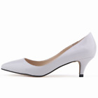 Sexy Pointed Toes 5cm Low High Heels Women Pump Shoes Dress Shoes Big Size 35-42