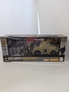 U.S. Army Sand Hogs Military Vehicle Playset with Soldier & Accessories - NEW - Picture 1 of 5