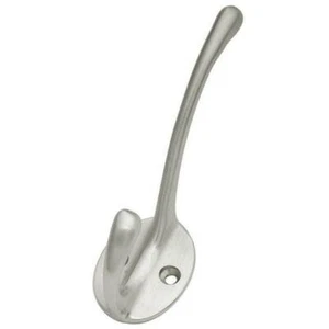 4.25" Solid Brass COAT & HAT Halltree Hook, Satin Nickel, Hickory P27315-SC - Picture 1 of 1