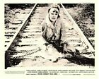 When Comedy Was King Original Lobby Card Gloria Swanson chained to train tracks