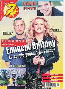 7 EXTRA 2001/04 (24/1/2001) BRITNEY SPEARS EMINEM GAROU AJ MCLEAN JENNIFER LOPEZ - Picture 1 of 1