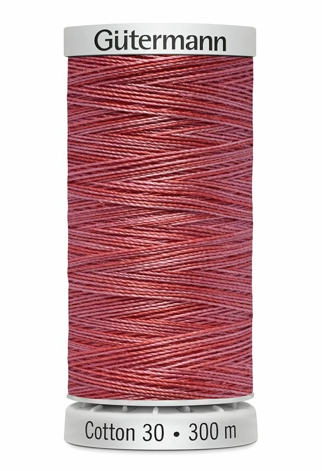 Gutermann Cotton 30, Colour 4035 VARIEGATED PINK RED, 300m Embroidery, Qui - Image 1 of 1