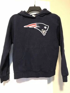 Boys Blue Patriots Hoodie Size 14 - Picture 1 of 7