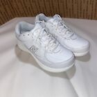 New Balance 577 Walking Shoes Mens 8 D White Leather Lace Up Low Top