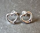 925 Sterling Silver Filled Fine Heart Shaped Earrings & Free Giftbag.
