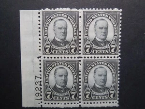 #639 7c McKinley Plate Block #19237 LL MVLH OG F/VF CV $15 "Includes New Mount" - Picture 1 of 3