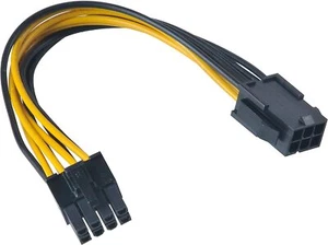 Akasa 6-Pin PCIe zu ATX12V 8-pin Adapter Kabel - Bild 1 von 1
