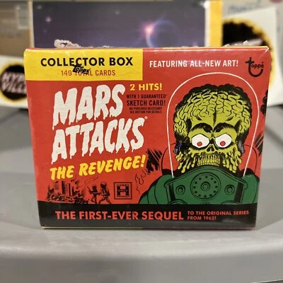 🔥 2017 Mars Attacks The Revenge Factory Set Sigillato RARO Topps Collectors Box 🛸 - Immagine 1 di 4