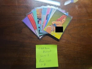 1994 CLUBHOUSE DIAMONDS SERIES 3 COMPLETE 8 CARD INSERT SET rare - Picture 1 of 2