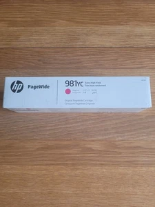 Genuine HP 981YC Magenta Extra High Cartridge L0R18YC - Boxed - Afbeelding 1 van 2