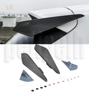 Carbon Fiber Rear Roof Side Spoiler Tail Wing Fits 2019-2025 Porsche Cayenne SUV - Picture 1 of 9