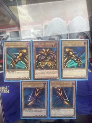 Yugioh Lost Art PROMO Exodia Forbidden Set LART Lost Art German Near Mint - Image 1 of 4