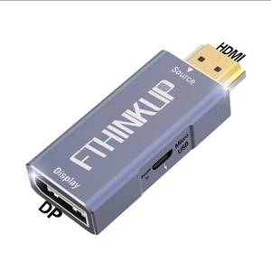 Adattatore HDMI a Display Port 4K@60Hz, HDMI attivo maschio a DisplayPort femmina... - Foto 1 di 5