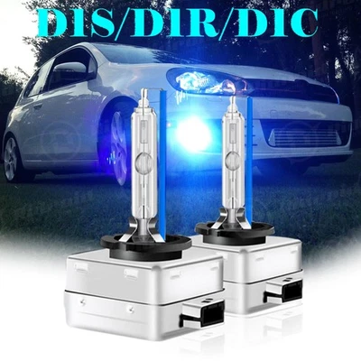 For Cadillac DTS 2006-2011 8000K D1S HID Headlight Bulb Low & High Beam Set of 2 - Image 1 of 4