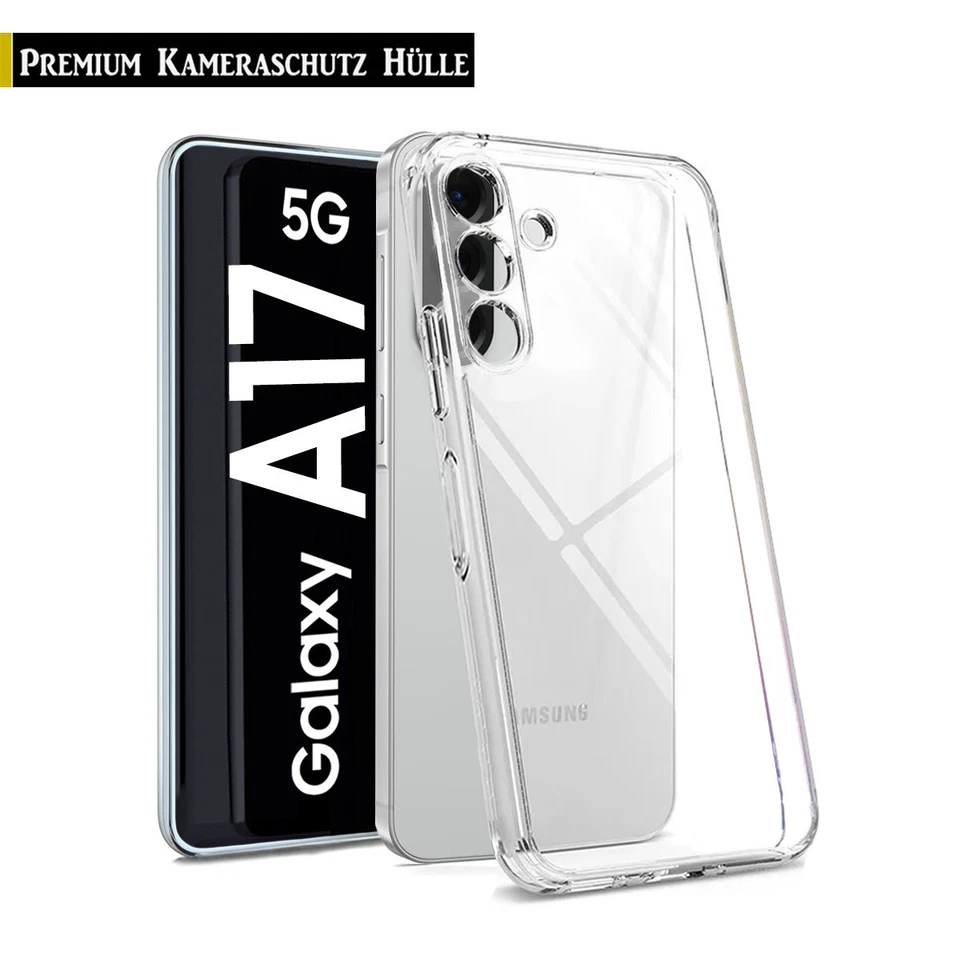GUGAR Für Samsung Galaxy A17 5G durchsichtige Schutzhülle Cover TPU Transparent Hülle