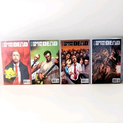 Shaun of the Dead 1 2 3 4 conjunto completo série corrida 2005 IDW quadrinhos terror zumbis - Imagem 1 de 4