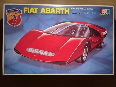 Fiat Abarth - 1/24 Identical Scale Model Kit (Nakamura, Japan) - Original Box with Engine - Image 1 of 4