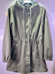 Chaqueta para mujer LAUREN Ralph Lauren talla mediana caparazón suave repelente al agua oliva - Imagen 1 de 10