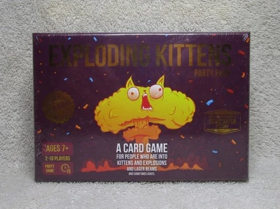 Brand New & Factory Sealed EXPLODING KITTENS Party Pack Card Game - Image 1 of 4