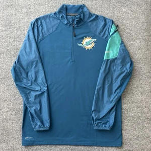 Nike Dri Fit NFL Miami Dolphins Football Sweatshirt Mens Medium - Picture 1 of 6