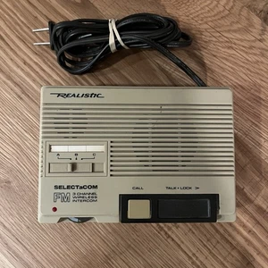 Vintage Realistic 43-218B SELECTaCOM FM 3-Kanal drahtlose Gegensprechanlage (Radio Shack) - Bild 1 von 6