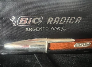 Bic Stylo-Plume Sphère Argent 925 Anniversary Édition Limitée Trousse NOS - Picture 1 of 8