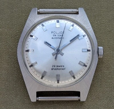 Nuevo de Lote Antiguo Soviético Vintage Todo Acero Automático Poljot de Luxe Foto 1 de 4