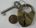 Antique Small Brass Lock FJMBLEE 1 3/4? #3