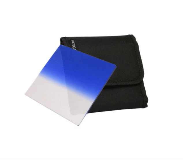 FOTGA 4"x4"100mm Square Graduated Blue Filter for DP3000 Matte Box Holder New - Image 1 of 1