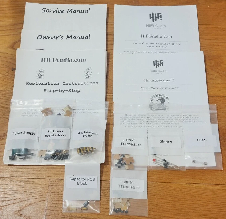 McIntosh MC7106 COMPLETO restauración recapitulación reparación actualización reconstrucción kit condensador Foto 1 de 4