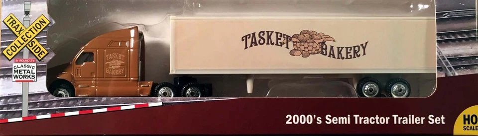 Classic Metal Works HO P/n TC107 Semi Tractor Trailer Set Tasket Bakery CMW