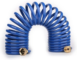 EVA Coil Garden Hose for Gardener: Retractable Self Coiling Hoses with 3/4" GHT - Picture 1 of 8