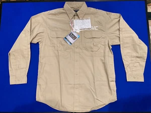 5.11 Tactical Mens TacLite Pro Long Sleeve Button Up Khaki Med Shirt #72175 NWT - Picture 1 of 12