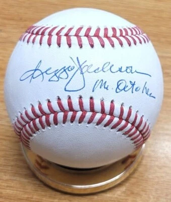 Signed REGGIE JACKSON "Mr. October" Official  Major League Baseball JSA Witness - Image 1 of 2