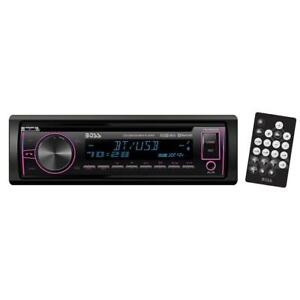 Boss 750BRGB Single Din CD/MP3 Receiver Display Bluetooth USB Front Aux Remote