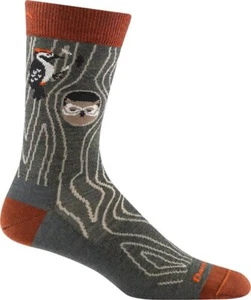 Darn Tough 6111 Forest Men's Woody Crew Lightweight Lifestyle Sock woodpecker - Picture 1 of 7