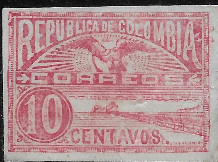 1902 COLOMBIA #197 - Baranquilla Issue  IRON QUAY at SABANILLA  MNG VF VF - Image 1 of 1