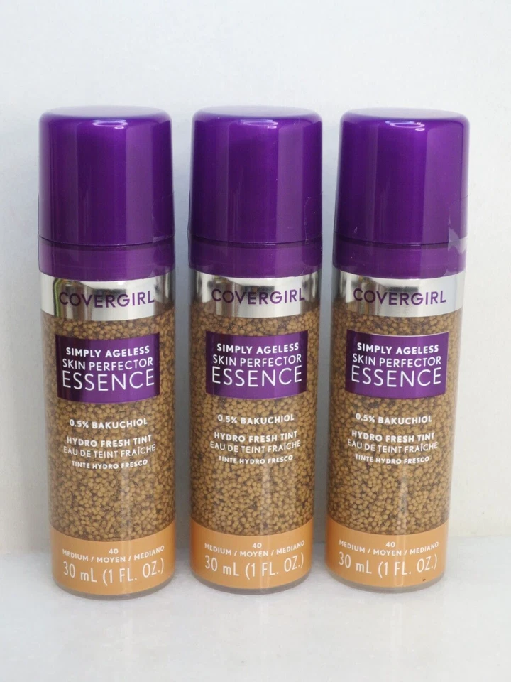 COVERGIRL SIMPLY AGELESS SKIN PERFECTOR ESSENCE FRESH TINT 40 MEDIUM 1 OZ 3PCS - Image 1 of 3