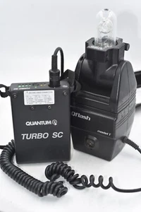 Quantum Instr. Qflash MODEL T. "BARE BULB" QUANTUM TURBO SC BATTERY & CABLE. - Picture 1 of 10