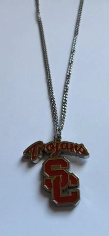 2013 USC TROJANS SILVER PENDANT NECKLACE by AMINCO Cover