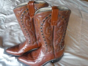 Lariat Cowboy Boots vintage Size 8 1/2 D Pre Owned - Picture 1 of 16