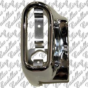 57 Cadillac DeVille 1957 Left Rear Bumper End Repro Chrome with Flaws - Picture 1 of 12